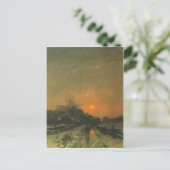 Briefkaart met Heinz Flockenhaus schilderen (Staand voorkant)