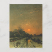 Briefkaart met Heinz Flockenhaus schilderen (Voorkant)