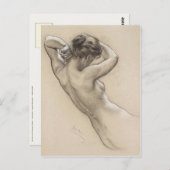 Briefkaart met Herbert James Draper schilderen (Voorkant / Achterkant)