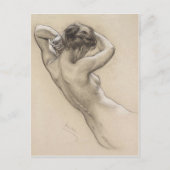 Briefkaart met Herbert James Draper schilderen (Voorkant)