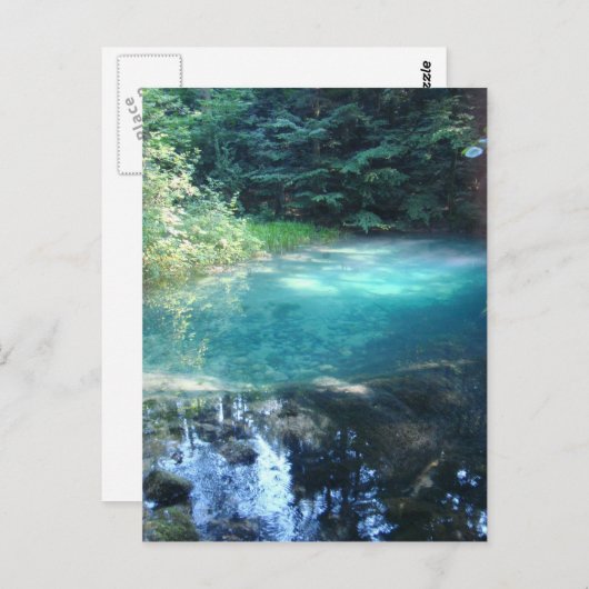 Briefkaart met het meer van Dracula uitzicht (Voorkant / Achterkant)