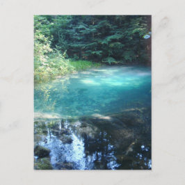 Briefkaart met het meer van Dracula uitzicht