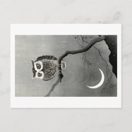 Briefkaart met het ontwerp van Ohara Koson