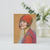 Briefkaart met het schilderen van Alice Pike Barne (Staand voorkant)