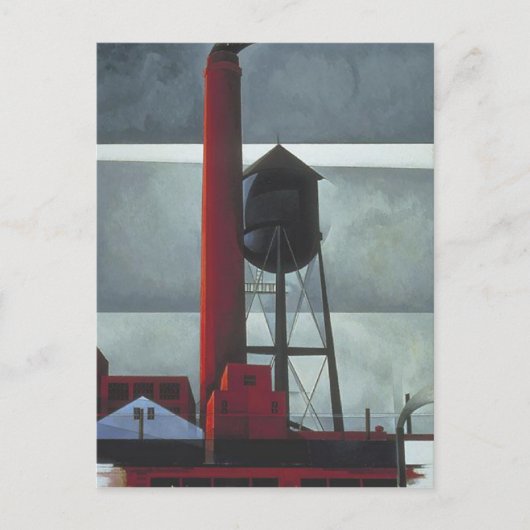 Briefkaart met het schilderen van Charles Demuth (Voorkant)