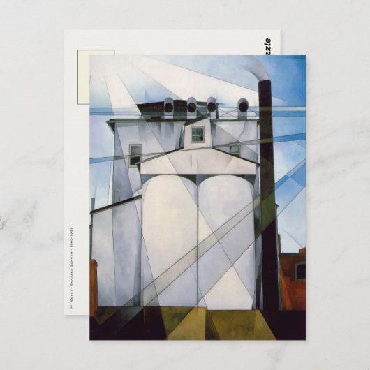 Briefkaart met het schilderen van Charles Demuth (Voorkant / Achterkant)