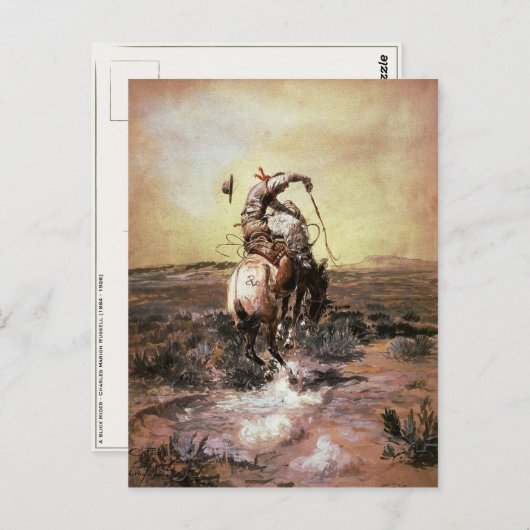 Briefkaart met het schilderen van Charles Marion R (Voorkant / Achterkant)