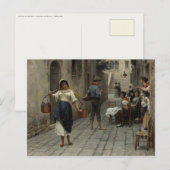 Briefkaart met het schilderen van Eugene de Blaas (Voorkant / Achterkant)