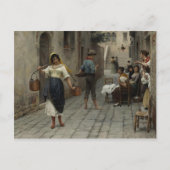 Briefkaart met het schilderen van Eugene de Blaas (Voorkant)