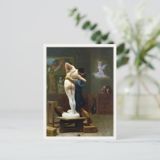 Briefkaart met het Schilderen van Jean-Leon Gerome (Staand voorkant)