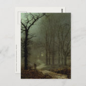 Briefkaart met het schilderen van John Atkinson Gr (Voorkant / Achterkant)