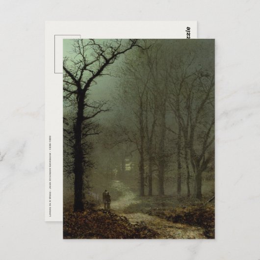 Briefkaart met het schilderen van John Atkinson Gr (Voorkant / Achterkant)