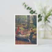 Briefkaart met het schilderen van John Collier (Staand voorkant)