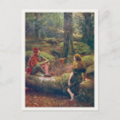 Briefkaart met het schilderen van John Collier (Voorkant)