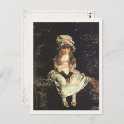 Briefkaart met het schilderen van John Everett Mil (Voorkant / Achterkant)