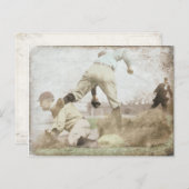 Briefkaart met honkbalprint (Voorkant / Achterkant)