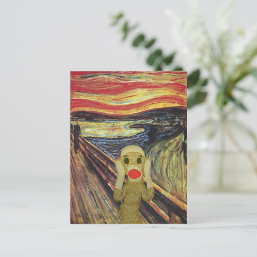 Briefkaart met hoofdscherm op socket (Staand voorkant)