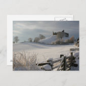 Briefkaart met Hume Castle in Winter (Voorkant / Achterkant)