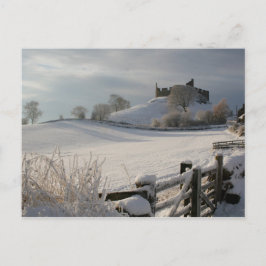 Briefkaart met Hume Castle in Winter