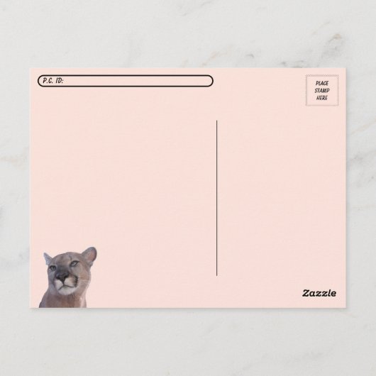 Briefkaart met identiteitskaartcode oversteken bij (Achterkant)