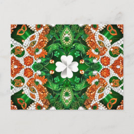 Briefkaart met Ierland Kleuren Design