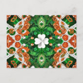 Briefkaart met Ierland Kleuren Design (Voorkant)