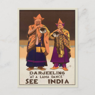 Briefkaart met  Indiase Poster afdrukken