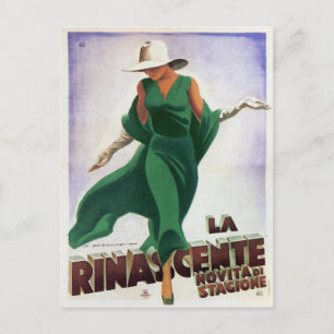 Briefkaart met  Italiaanse Mode afdrukken