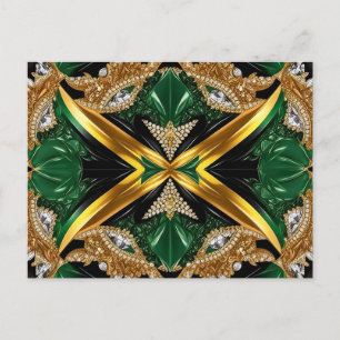 Briefkaart met Jamaica Kleuren Design