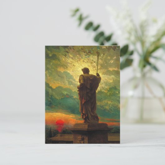 Briefkaart met James Carroll Beckwith Painting (Staand voorkant)