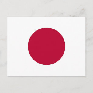 Briefkaart met Japanse vlag