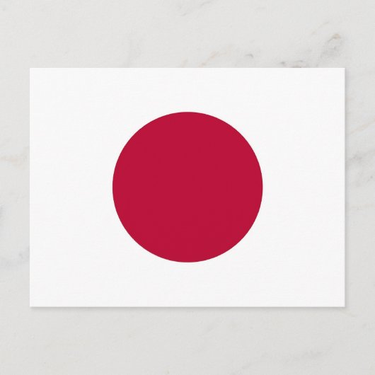 Briefkaart met Japanse vlag (Voorkant)