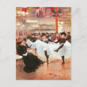 Briefkaart met Jean Beraud schilderen