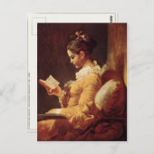 Briefkaart met Jean-Honore Fragonard-schildering (Voorkant / Achterkant)