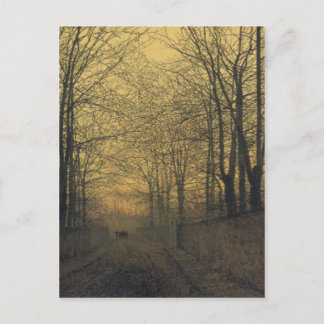 Briefkaart met John Atkinson Grimshaw Painting