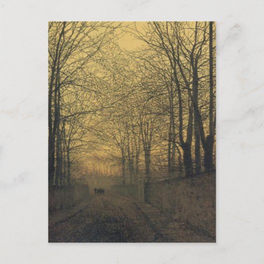 Briefkaart met John Atkinson Grimshaw Painting (Voorkant)