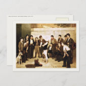 Briefkaart met John George Brown schilderen (Voorkant / Achterkant)