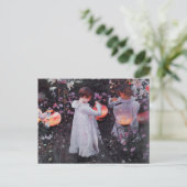 Briefkaart met John Singer Sargent schilderen (Staand voorkant)