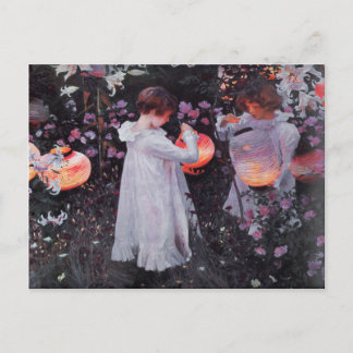 Briefkaart met John Singer Sargent schilderen