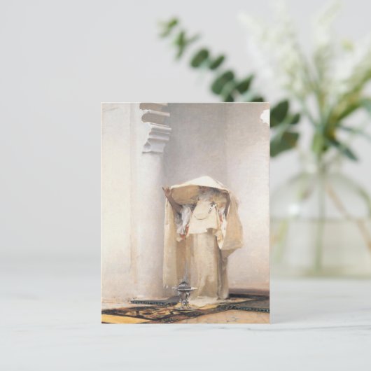 Briefkaart met John Singer Sargent schilderen (Staand voorkant)