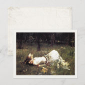 Briefkaart met John William Waterhouse Painting (Voorkant / Achterkant)