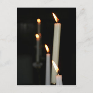 Briefkaart met kaarsen