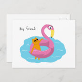 Briefkaart met kat (Voorkant / Achterkant)