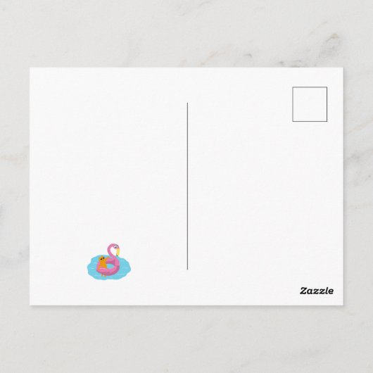 Briefkaart met kat (Achterkant)