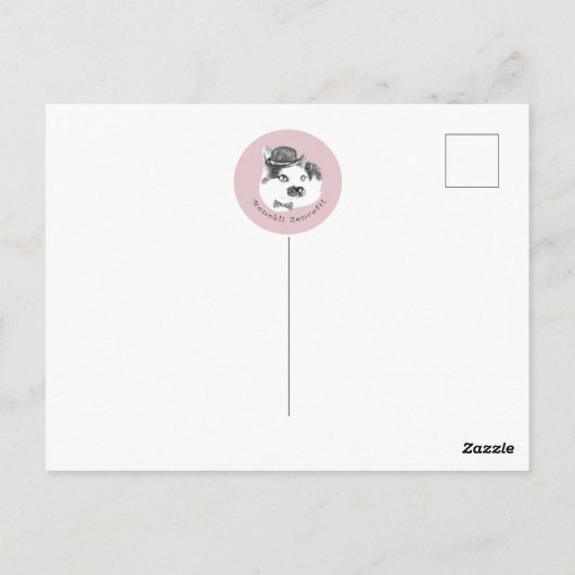 Briefkaart met katten (Achterkant)