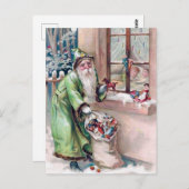 briefkaart met kerst-kerstfeestdag (Voorkant / Achterkant)