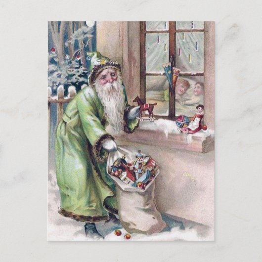 briefkaart met kerst-kerstfeestdag (Voorkant)