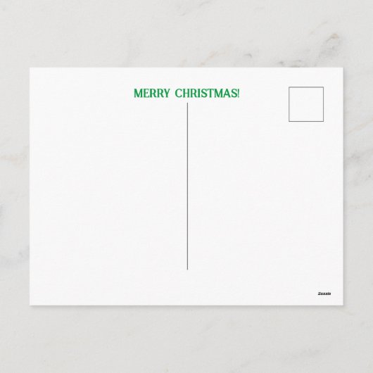 Briefkaart met kerst ornament illustratie (Achterkant)