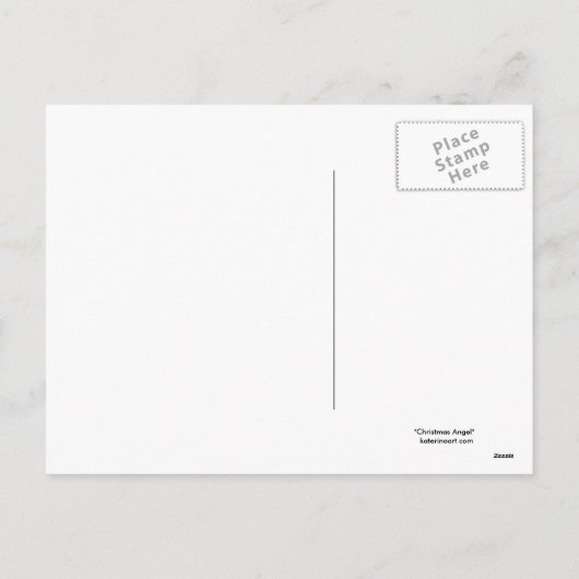 Briefkaart met kerstangel (Achterkant)