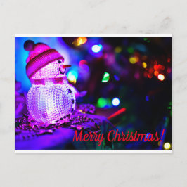 Briefkaart met kerstbliksem